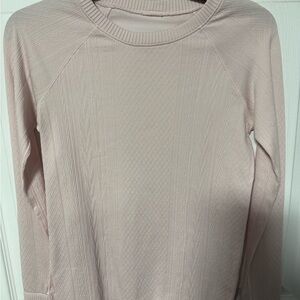 Lululemon Athletica Light Pink Long Sleeve Top